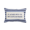Elder Cushion, Blue, Cotton