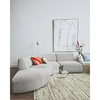 Striped velvet cushion red/pink (40x60)