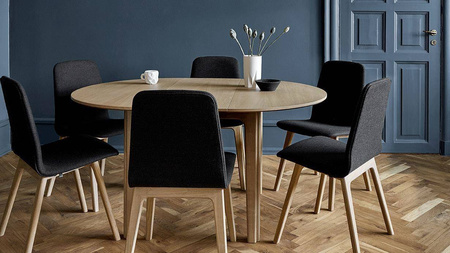 Dining table #111 SKOVBY natural black