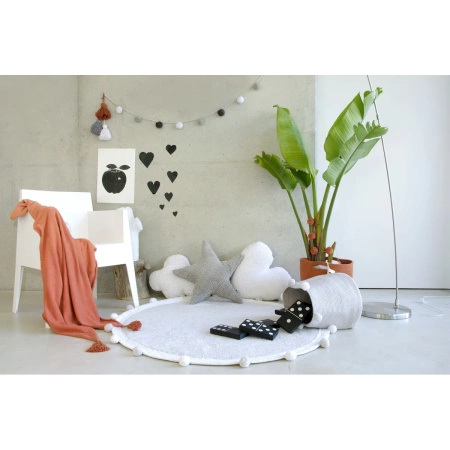Dywan bawełniany Lorena Canals BUBBLY szary Ø120 cm