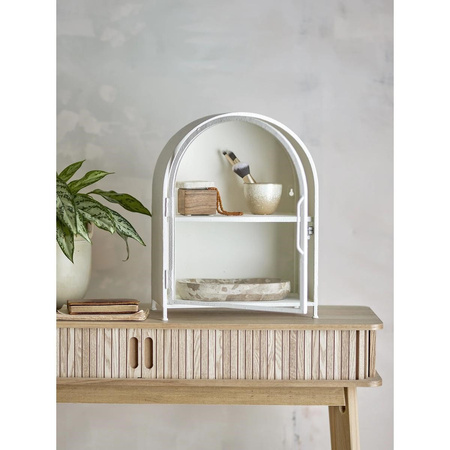 Soria Cabinet, White, Metal