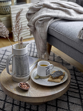 BLOOMINGVILLE KAYA Table Runner Gray