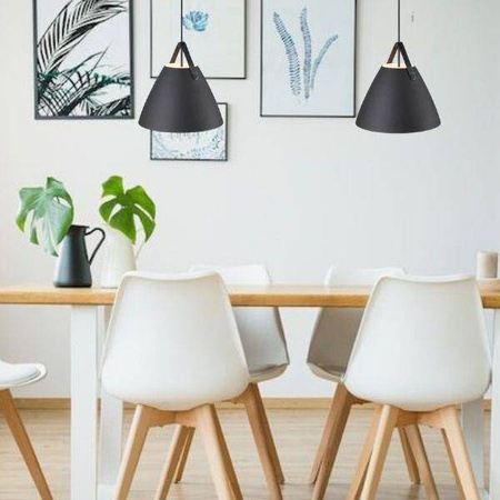 NORDLUX STRAP black pendant lamp, size 36 cm