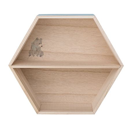 Półka Plaster miodu Bloomingville niebieska