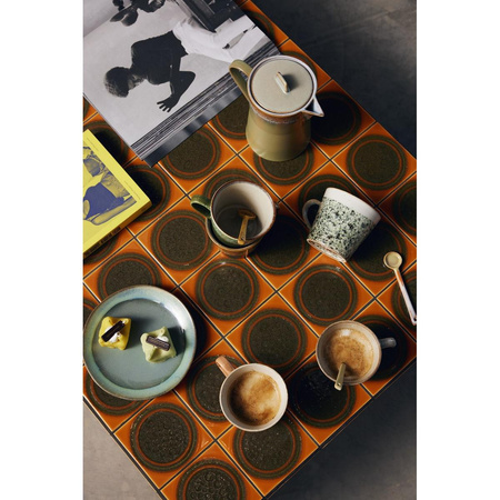 70s ceramics: cappuccino mug, hail