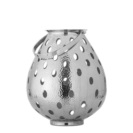Maika Lantern, Silver, Aluminum