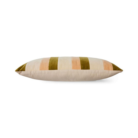Striped velvet cushion Fields (60x35cm)