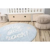 Dywan bawełniany Lorena Canals BABY niebieski Ø120 cm
