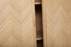 HÜBSCH HERRINGBONE cabinet natural size M