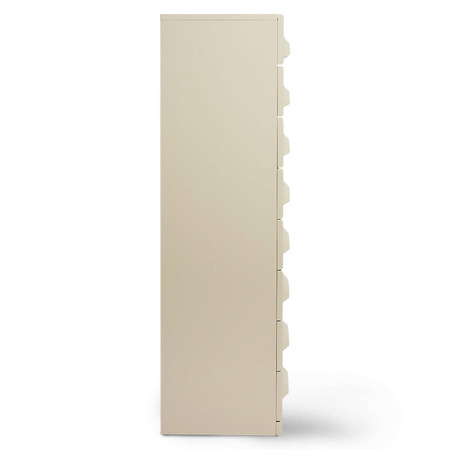Chest of 8 drawers, cream