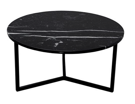 Stolik kawowy Igne Furniture BLACK MOON 80 cm czarny