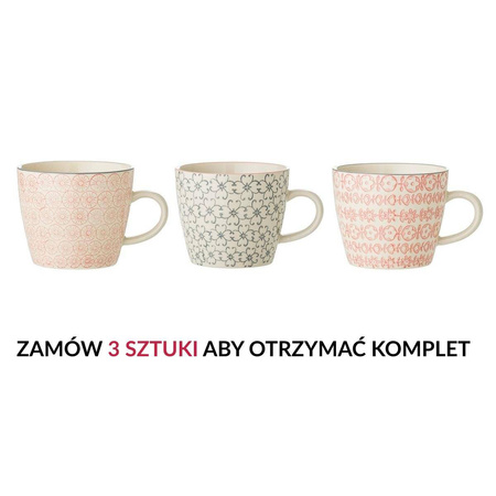 Kubek z uchem Bloomingville Cécile pastelowy rozmiar M