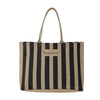 Bergamo Shopping Bag, Black, Jute