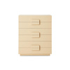 Spacious drawer cabinet cream