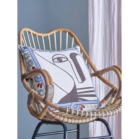 Rudaur Cushion, Blue, Cotton