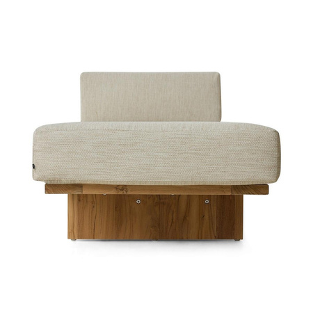 Leżanka ogrodowa z drewna tekowego hkliving TEAK naturalna