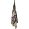 Temi Throw, Black, Recycled Cotton