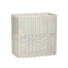 HÜBSCH FRILLS metal planter grey