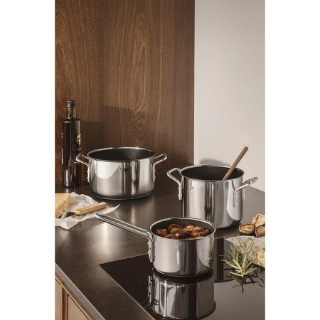 Stainless Steel Saucepan 1.1 l 13 cm ceramic Slip-Let® coating