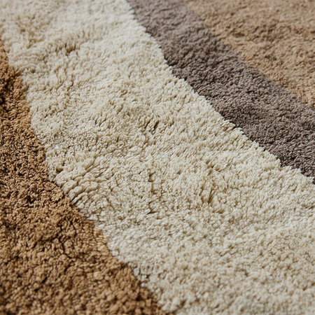 Dywanik łazienkowy hkliving WAVES naturalny rozmiar 120x120 cm