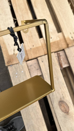 WOOOD shelf MEERT gold 100 cm (outlet)