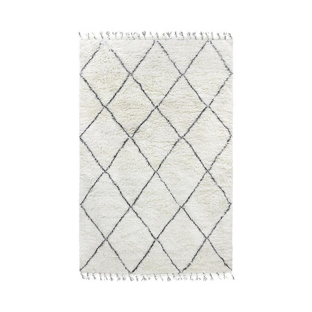 Wełniany dywan berberyjski (200x300) HKLIVING BERBER czarny