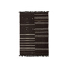 Striped woolen kelim brown (150x240cm)