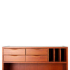 Wooden secretary stained