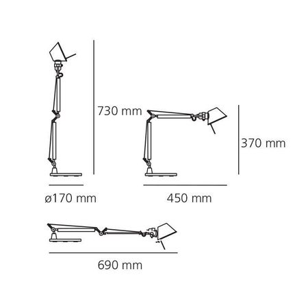 ARTEMIDE Tolomeo Micro desk lamp orange