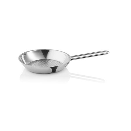 Patelnia ze stali nierdzewnej Eva Trio STAINLESS STEEL srebrna