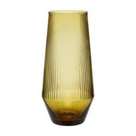 Glass vase HÜBSCH AMBER yellow