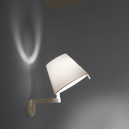 Melampo Wall ARTEMIDE Brown wall lamp with switch