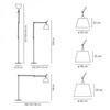 Lampa podłogowa Artemide Tolomeo Mega 36 cm czarna