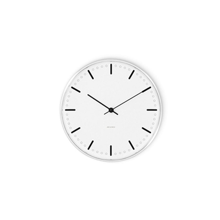 Zegar ścienny Rosendahl Arne Jacobsen City Hall Ø16 biały