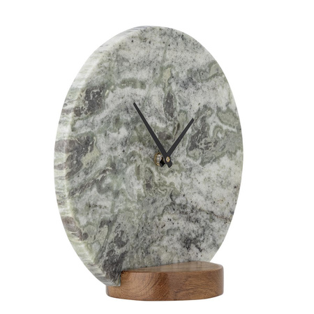 Joakim Table Clock, Grey, Marble