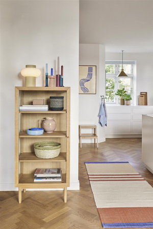 HÜBSCH KAISER closed shelf transparent natural