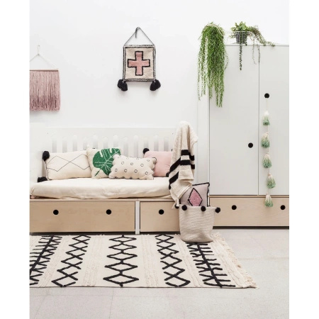 Kosz Lorena Canals NATURAL BLACK czarny