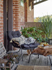 BLOOMINGVILLE NESMA cushion brown