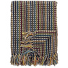 Lazzario Throw, Blue, Recycled Cotton