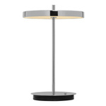 Portable table lamp with built-in lithium-Ion battery UMAGE Asteria Move - polished steel