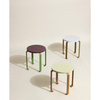 Smile Stool Light green/Orange