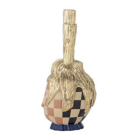 Medusa Candle Holder, Gold, Polyresin