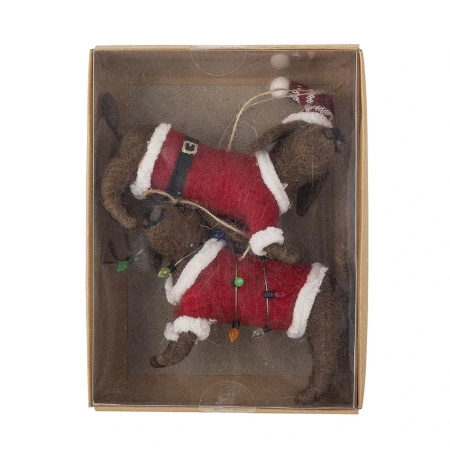 Monty Ornament, Brown, Wool