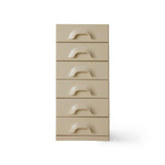 Chest of 6 drawers, cream