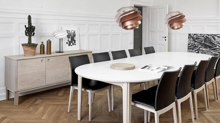 Dining table #112 SKOVBY natural black