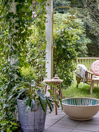 Evar Flowerpot, Grey, Galvanized iron