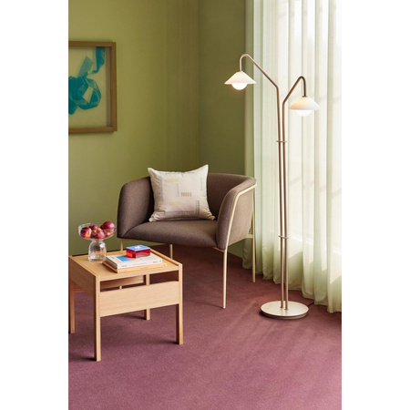Lampa podłogowa Hübsch COMO beżowa