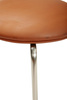 HÜBSCH STACK stool brown silver