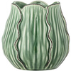 Elros Vase, Green, Stoneware