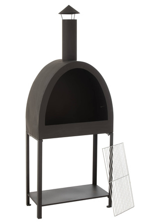 J-line black garden grill/fire pit